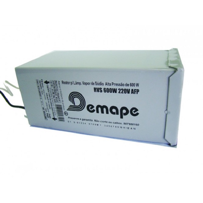 REATOR MAGNÉTICO HPS 600W DEMAPE