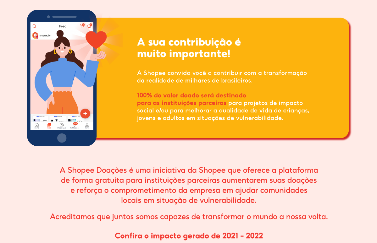 Shopee Doações, Conheça nossas organizações parceiras!