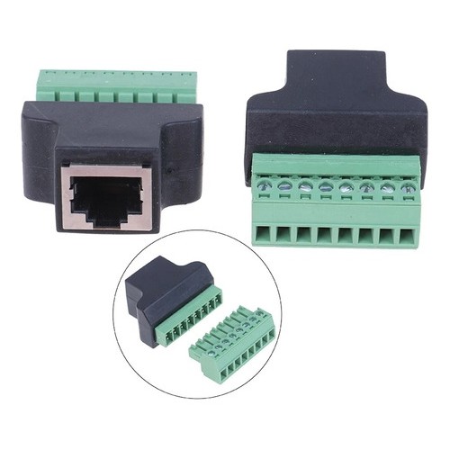 Rj Conector Rj45 Fêmea Com Parafusos