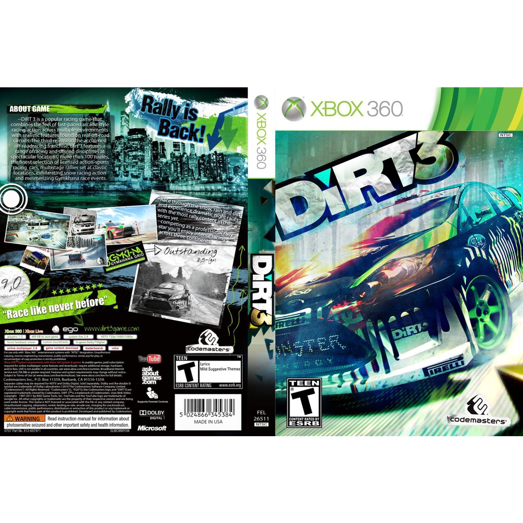 Dirt (Xbox360) [ X007 ] - Bem vindo(a) à nossa loja virtual