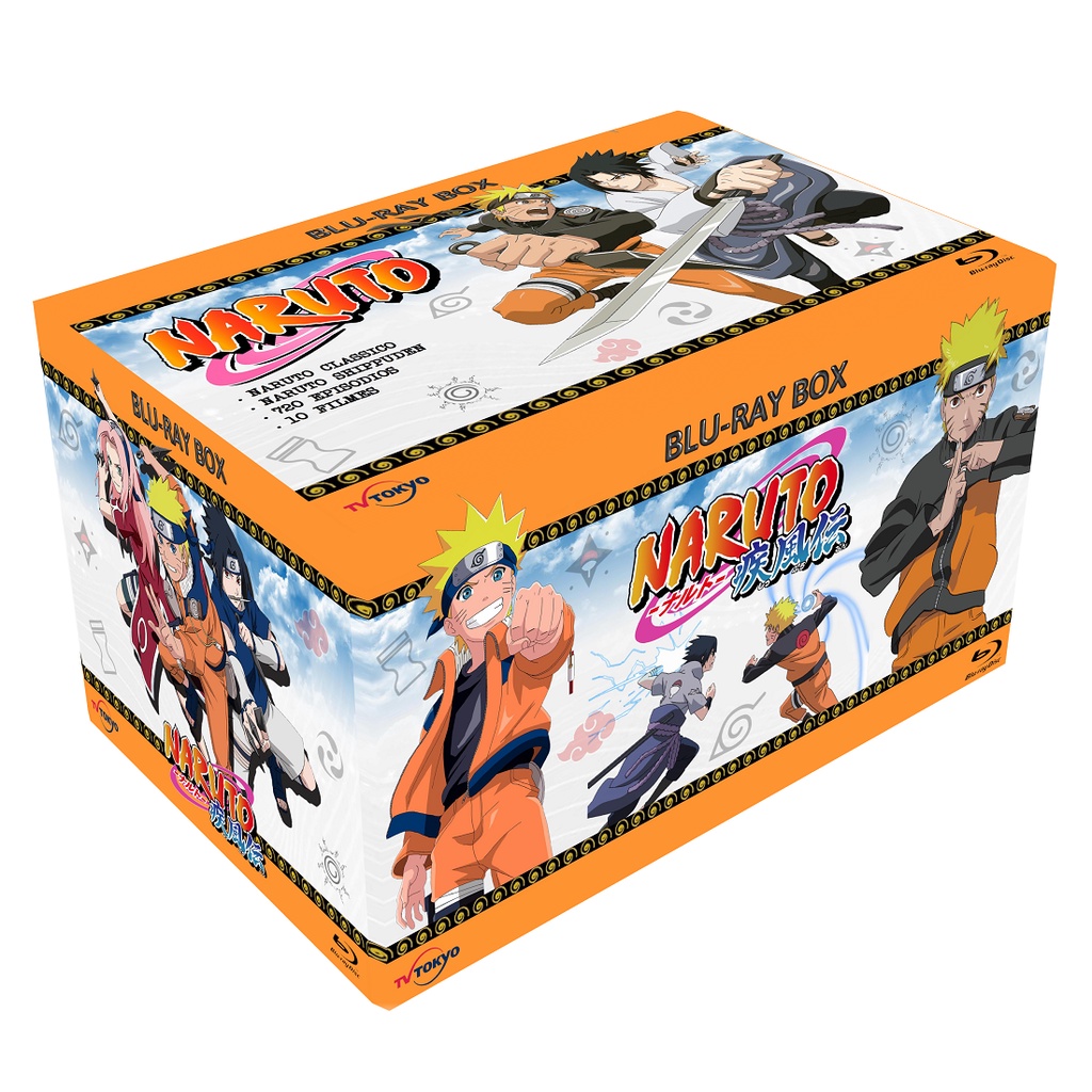 Blu-ray Box Naruto Clássico - Completo + Filmes E Ovas.