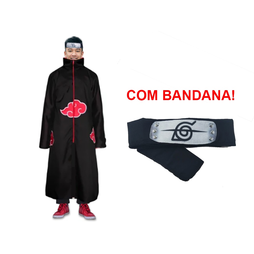 Capa Manto Akatsuki Itachi Infantil Juvenil Cosplay Naruto Pronta Entrega