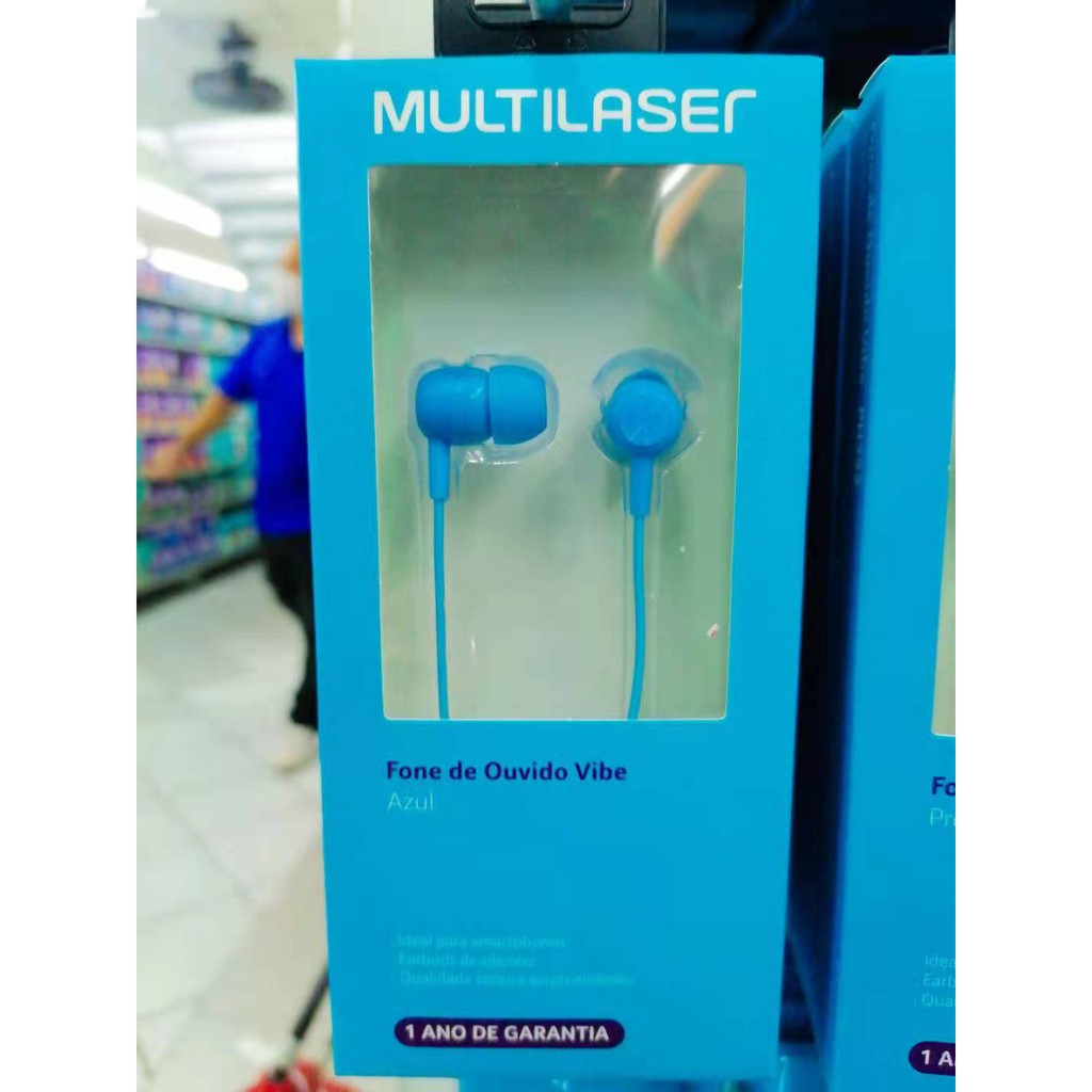 Fone De Ouvido Vibe MULTILASER Original | Shopee Brasil
