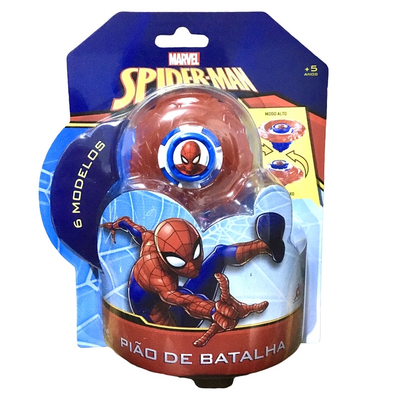 Pião homem aranha aperta para lançar spider man - Lembrei Que Tem