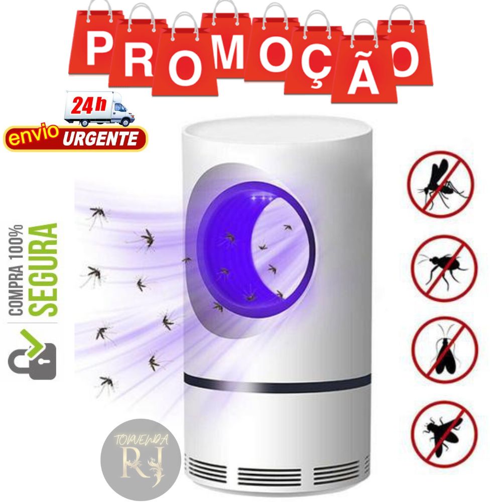 Mata Mosquito Pernilongo Muriçoca Abajur Armadilha Led Envio Imediato