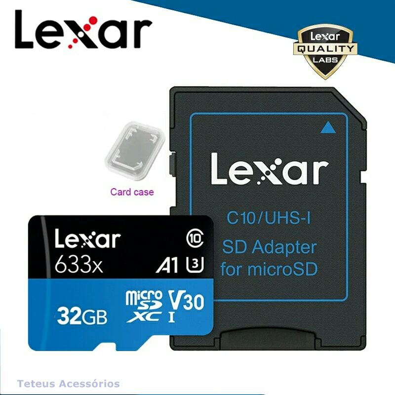 Cartão de Memória Micro SD Lexar 32GB 64GB Profissional 100℅ Original Lexar