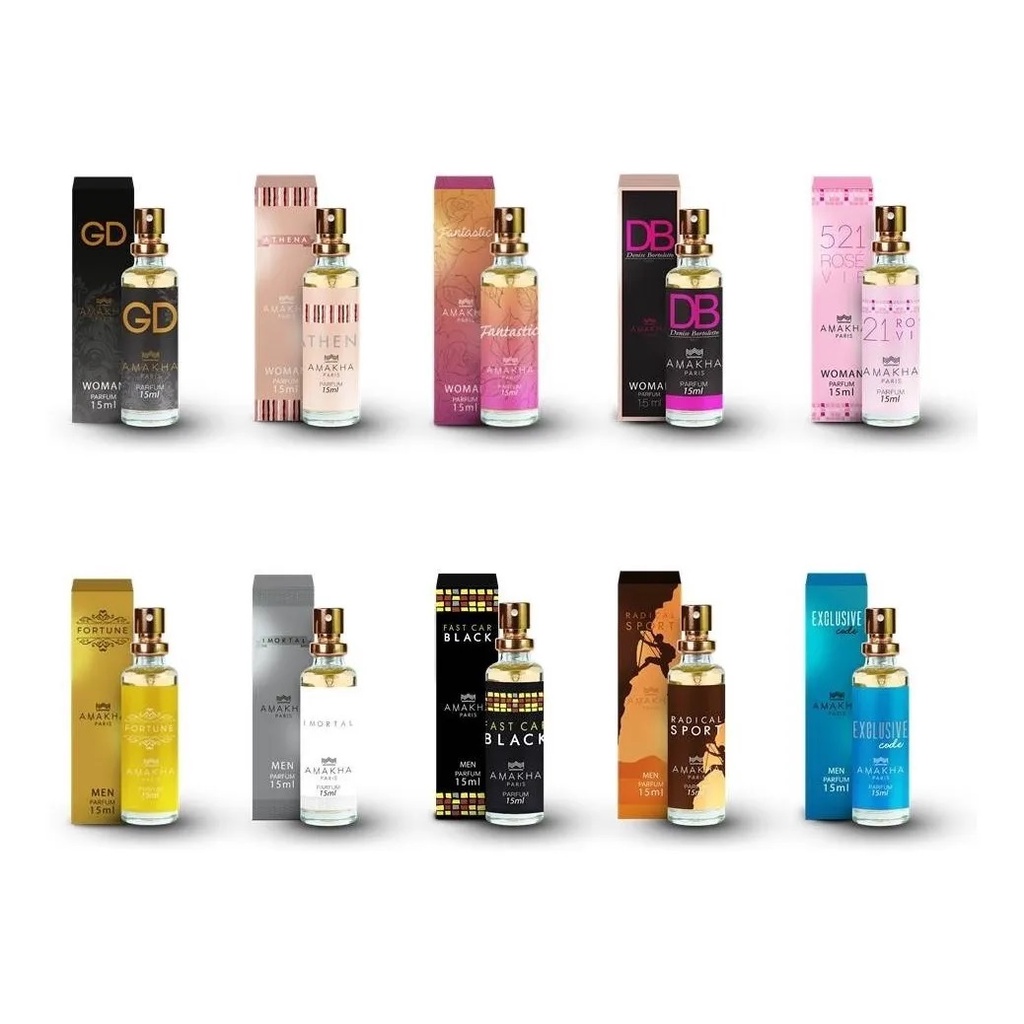 3 Perfumes de Bolso 15ml