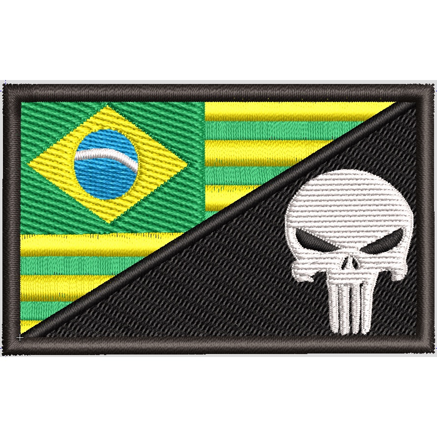 PATCH BORDADO Bandeira do Brasil/JUSTICEIRO