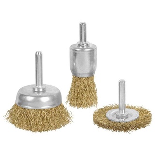 kit Escova De Aço Para Parafusadeira / Furadeira 3 Peças Promoção