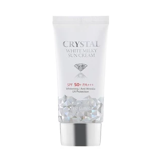 3w clinic crystal white milky sun cream sun screen sun block SPF50+/PA+++ 50g