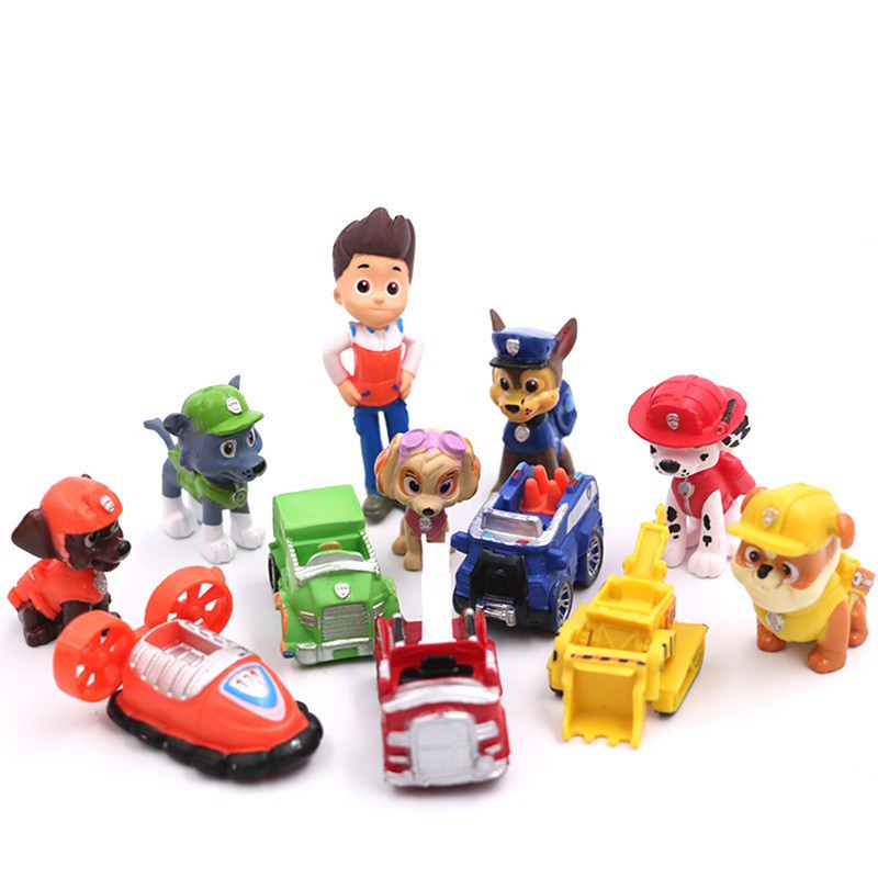 Paw patrol-jogos de personagem patrulha canina, tamanhos diferentes,  conjunto infantil, brinquedo para o quarto das crianças - AliExpress