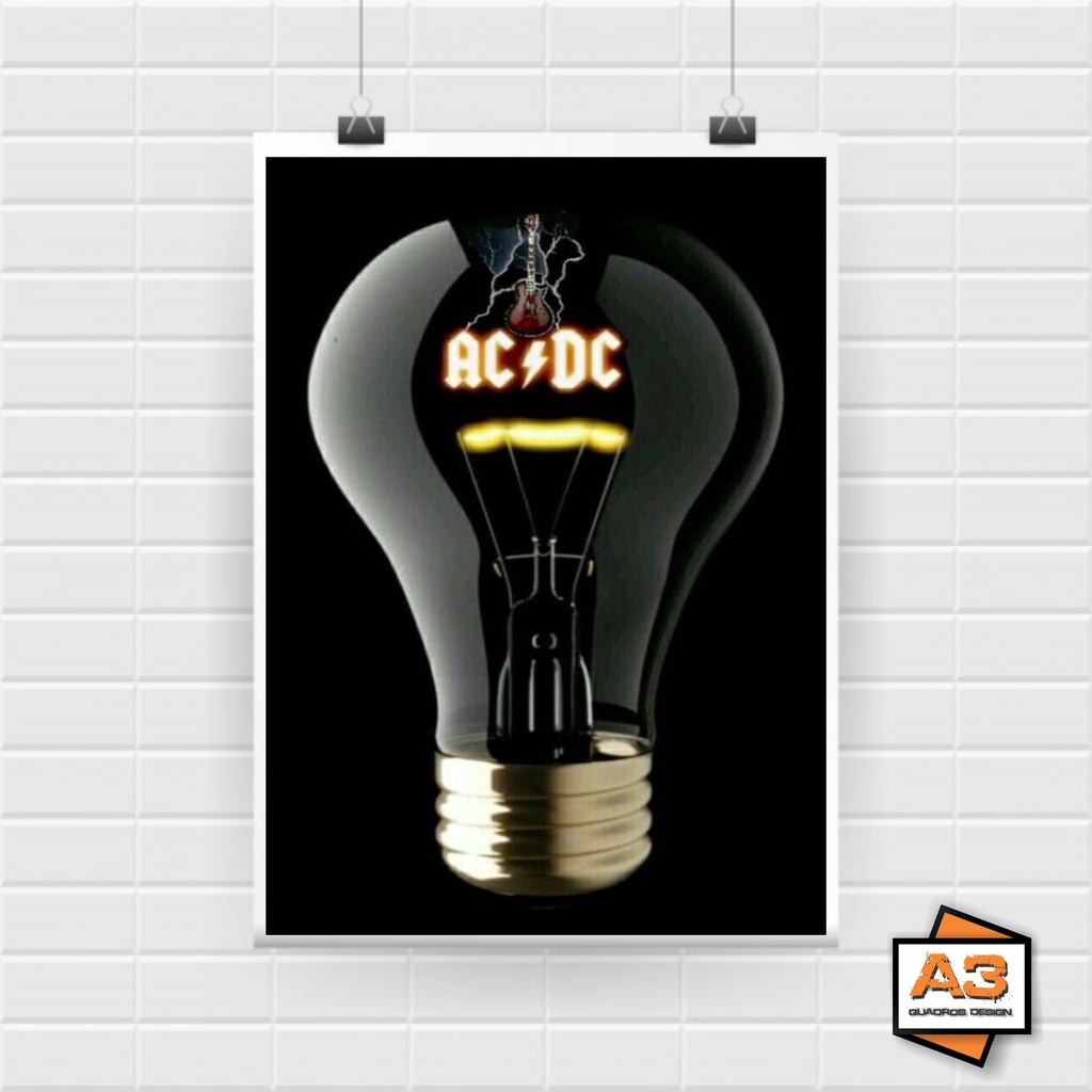 Poster AC DC Rock Metal A4 (21cm x 30cm) | Shopee Brasil