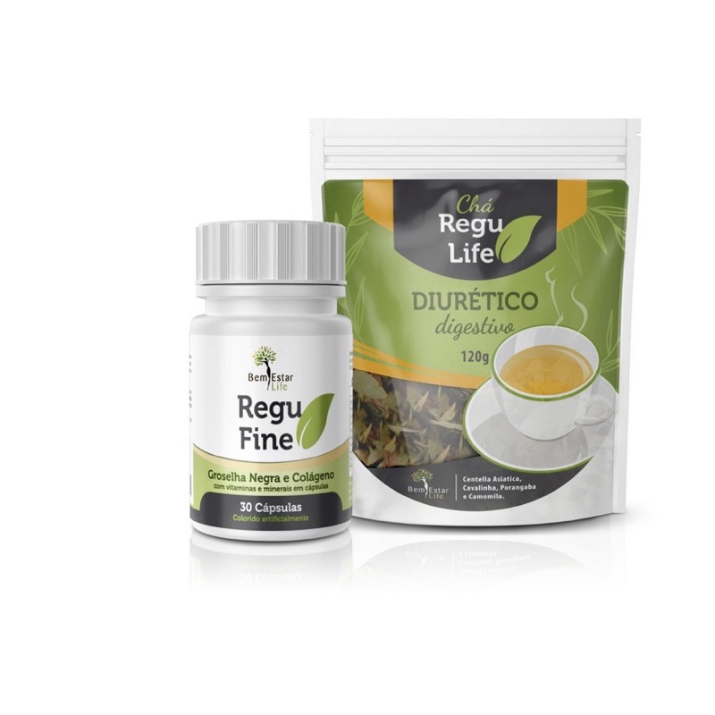 Regu Fine Original Inibidor 30 Cápsulas Bem Estar Life Inibidor E Acelerador De Metabolismo 7784