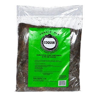 Substrato Natural de Fibra de Coco Plantas 1kg orquídeas