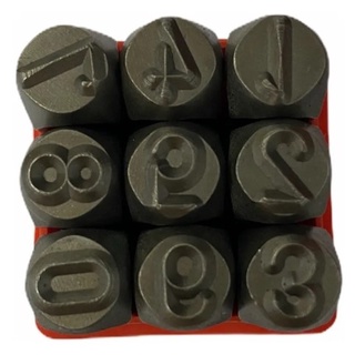 Marcador Punção Numérico 8mm - Jogo Com 9 Peças