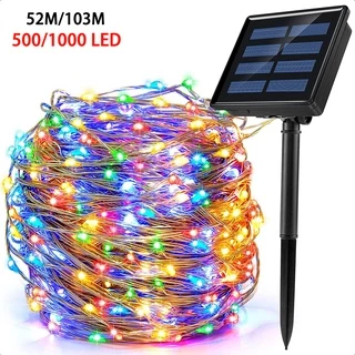 103M/52M/42M/32M/22M/12M/7M Luzes Solares LED De Corda De Fadas À Prova D