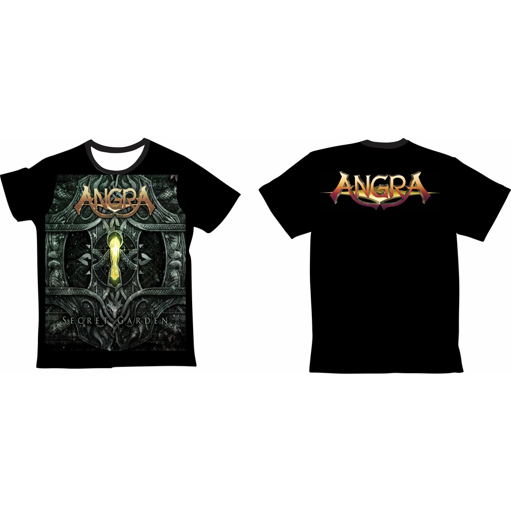 Camiseta Angra Secret Garden Tecido Dry Fit Proteção UV50