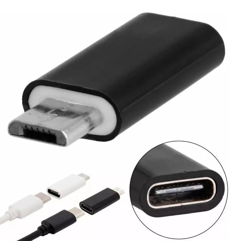 Adaptador Tipo C Fêmea Para Micro Usb V8 Macho