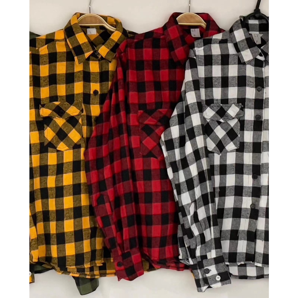 Camisa Xadrez Masculina Social Manga Longa Amarelo Preto