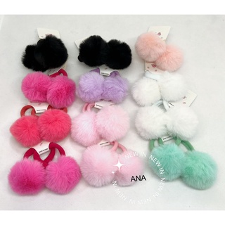 Kit UNITARIO de Rabico de Meia com Pom Pom Bola Pom Pom Rabo De Cavalo GQ22-012C