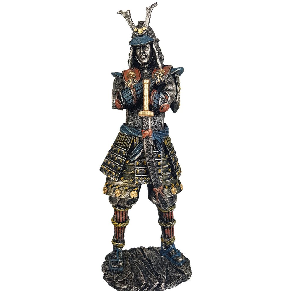 Estatua Samurai Japones Decoracao Guerreiro Medieval Grande