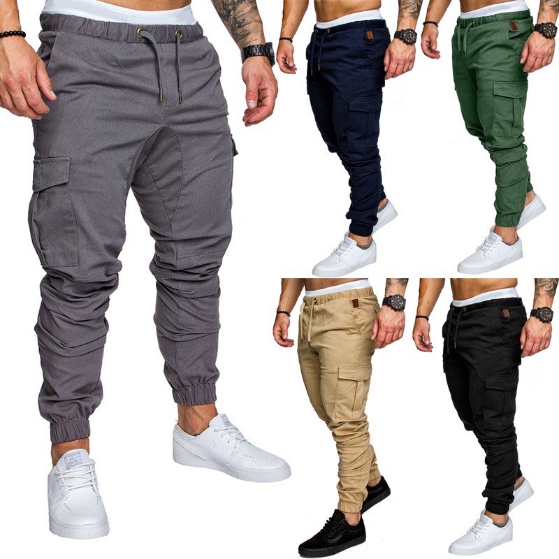 Calça Cargo Jogger Masculina Sarja - Promoção