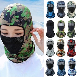 Máscara Completa De Ciclismo Camuflagem Escalada Esqui Pesca Balaclava Motocicleta Ao Ar Livre À Prova De Vento