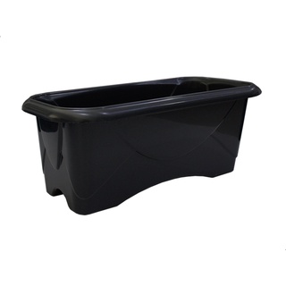Floreira de Plastico Vaso Flor Tempero Jardim N°1 - Preto