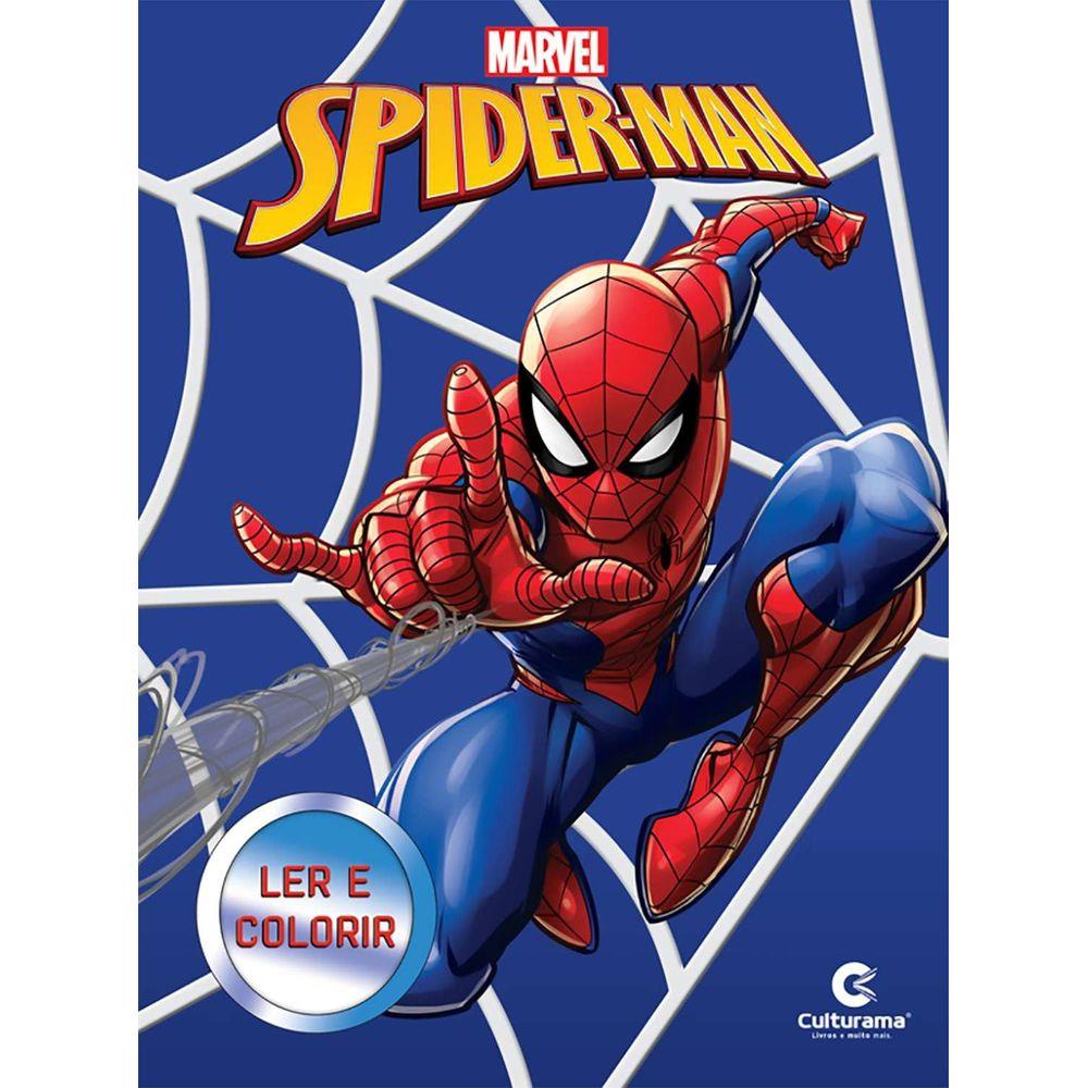 50 Desenhos Para Pintar e Colorir Homem Aranha Spider Man Folhas A4 Sulfite  Avulsas/Soltas