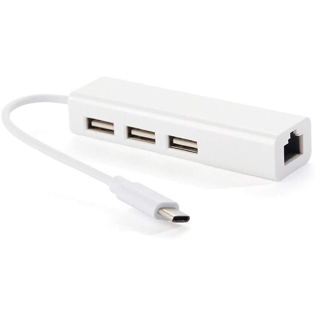 Hub Com 3 Portas Usb E Entrada Rj45 | Shopee Brasil