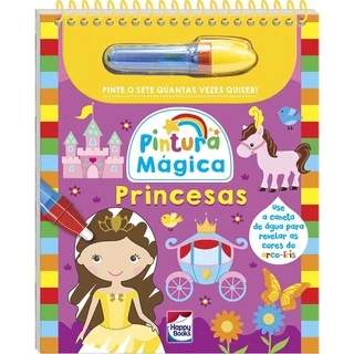 Livro Aquabook Pintura Magica - Princesas