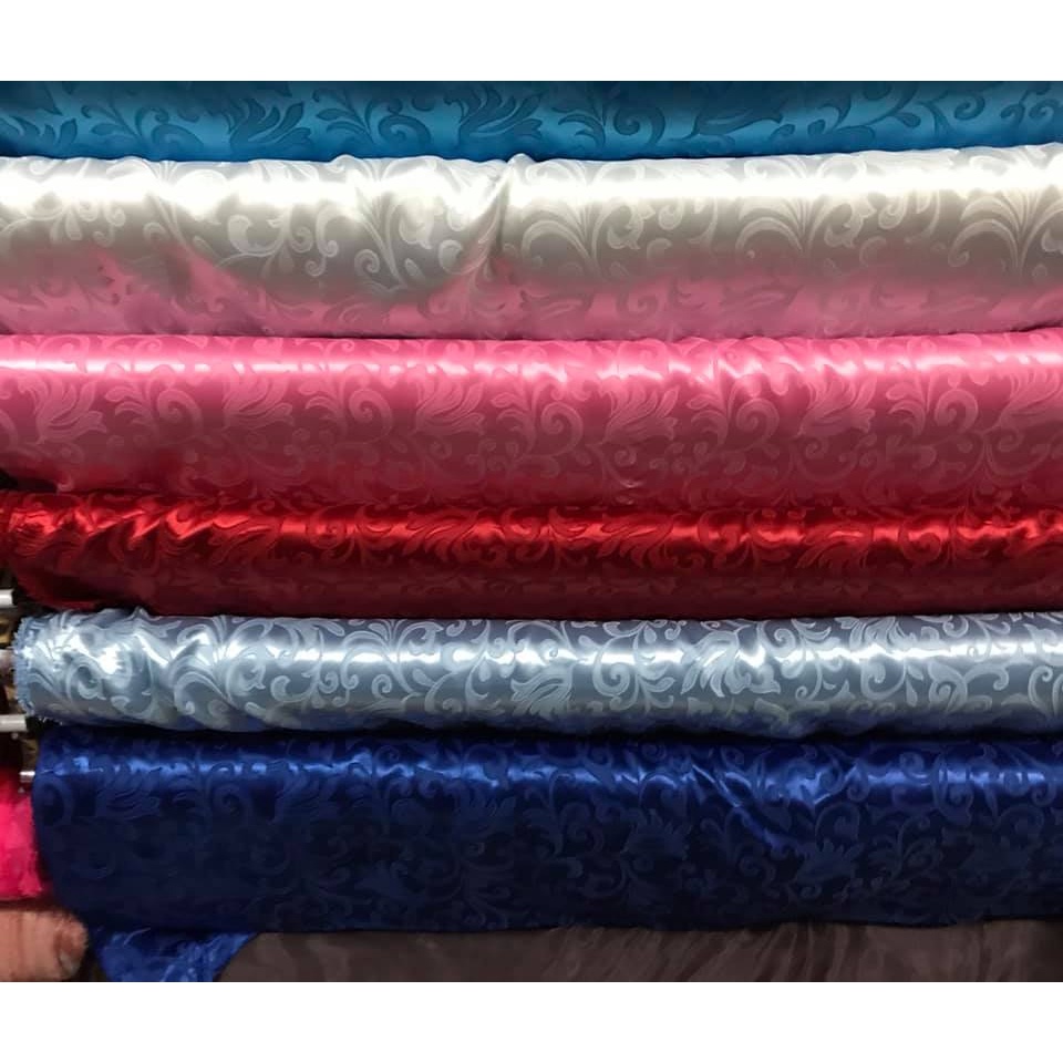 Tecido Cetim Jacquard Jacar Com Brilho Floral por metro Decoração Mesa Reforma Sofa Cortinas Toalha de Mesa e Guardanapos Oferta