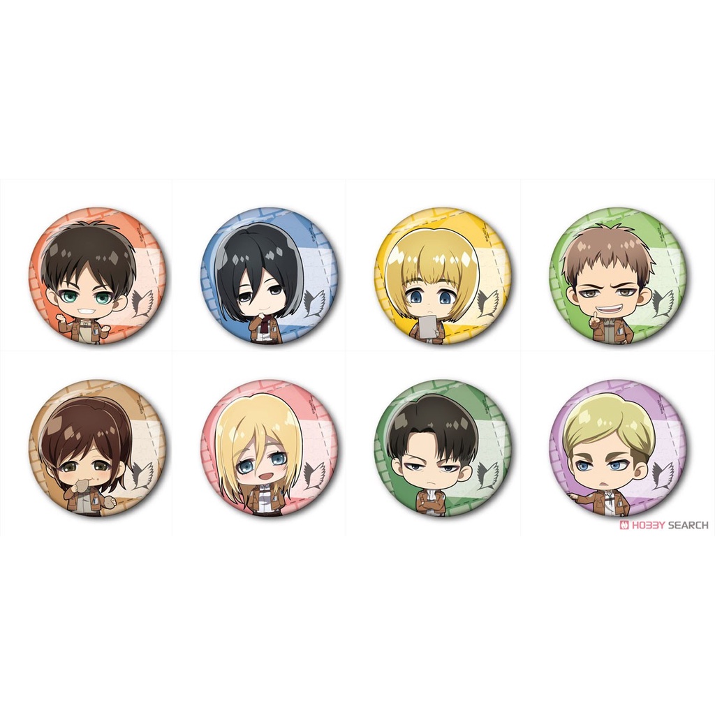 Botton Anime Attack on Titan Shingeki no Kyojin 58mm Alfinete