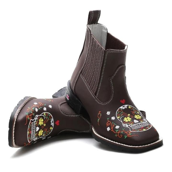 Bota cano store curto country feminina