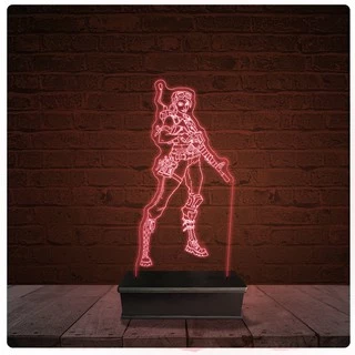 Abajur Luminária Acrílico Led - Fortnite Personagem Jogo 03
