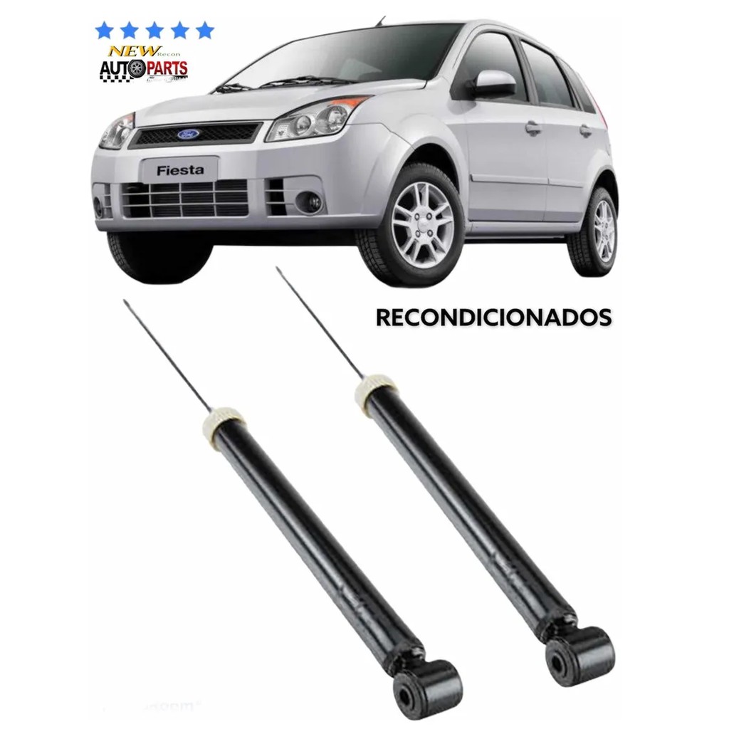 Par Amortecedor Traseiro Ford Fiesta 2003 2004 2005 2006 2007 2008 2009 ...