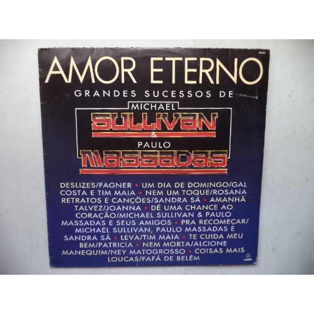 Lp Vinil Michael Sullivan e Paulo Massadas Amor Eterno Shopee Brasil