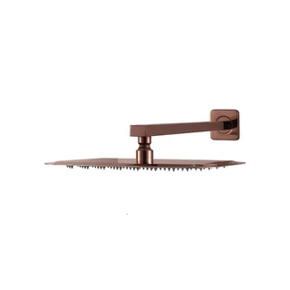 Ducha Chuveiro Retangular Inox 28x18cm São Luís Pingoo - Dourado Rose em Oferta na Shopee