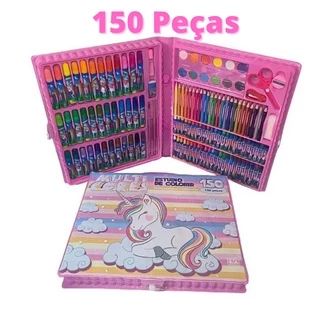 Maleta De Pintura Infantil Estojo 150 Peças / Para Colorir