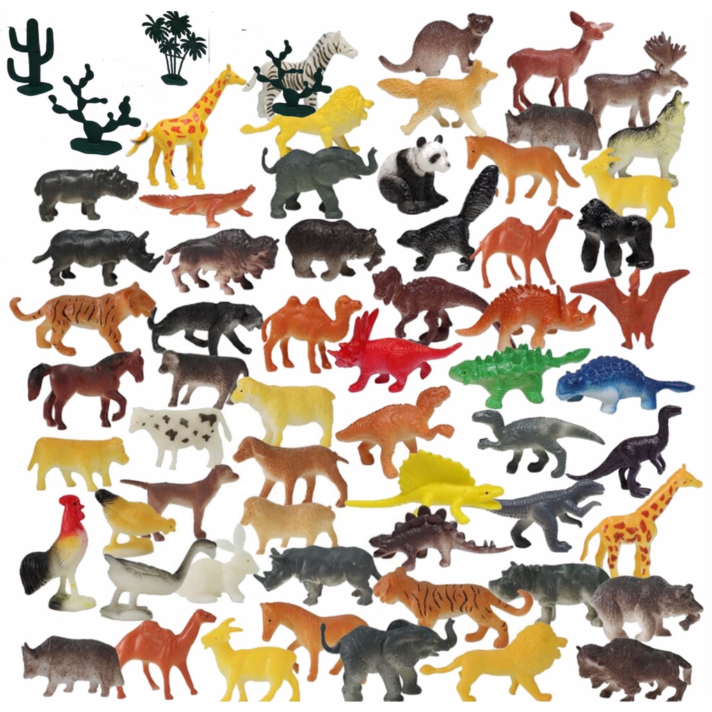 kit Animais Em Miniatura De Brinquedo
