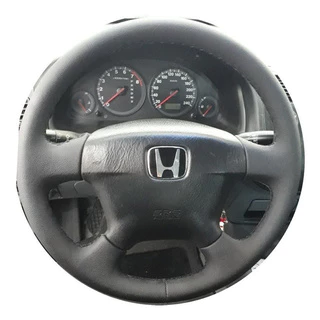 Capa De Volante Costurada Civic 01 A 06 Liso Preto