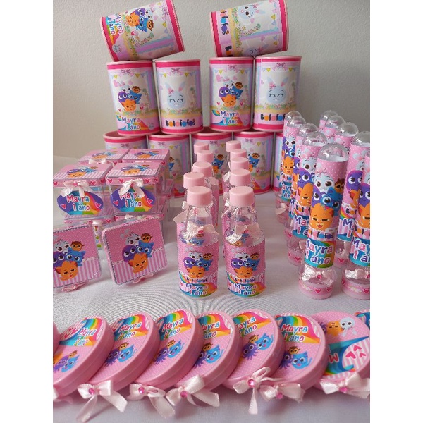 kit 50 itens Bolofofo Rosa ( Fazemos qqr outra cor também)