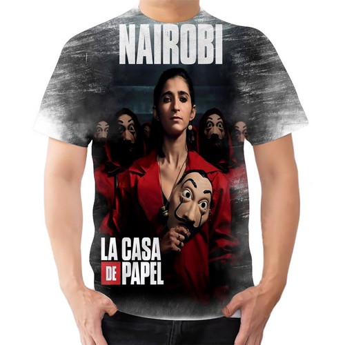 Camiseta Camisa Nairobi Alba Flores La Casa De Papel 06