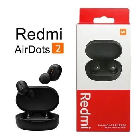 Fone Sem Fio Bluetooth Redmi Airdots 2 Xiaomi Original Preto