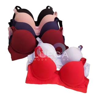 Kit C/ 2 Sutiã Solteirinho Basico Com Bojo/renda Reforçado/promoção