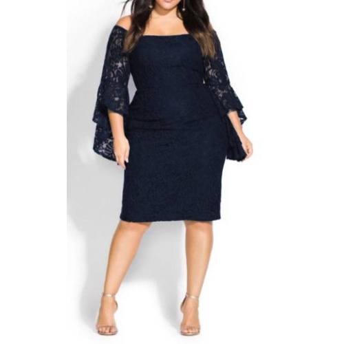 Vestido renda best sale curto plus size