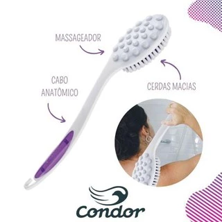 Escova de Banho para as Costas Cabo Longo Com Massageador Original