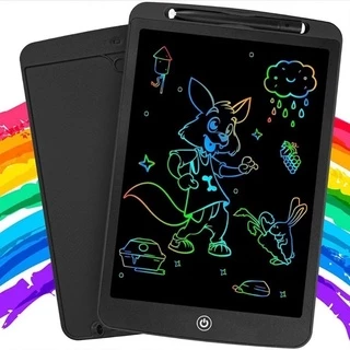 Lousa Digital 8,55 Lcd Tablet Infantil Desenha E Apaga LETRAS COLORIDAS Azul Vermelho Preta e Rosa..
