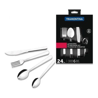 Faqueiro Tramontina Inox Búzios Jogo 24 peças - Comprar Tupperware Online?  Wareshop - Loja Mundo Tupperware