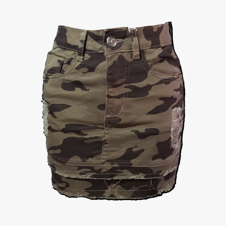 Saia hot sale militar camuflada